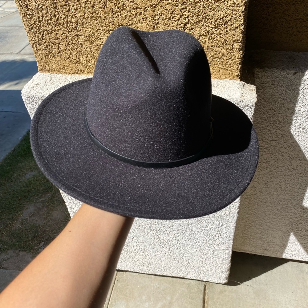 Black Suede Hat